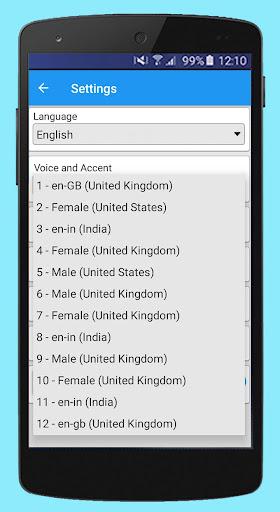 Text Voice Text-to-speech and - Image screenshot of android app