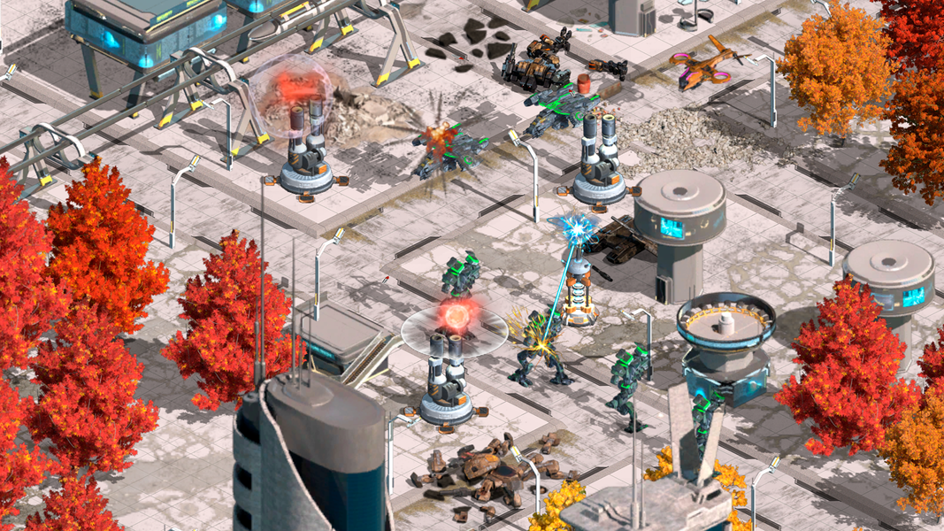 Protect & Defense Sci-Fi Cyber - Gameplay image of android game