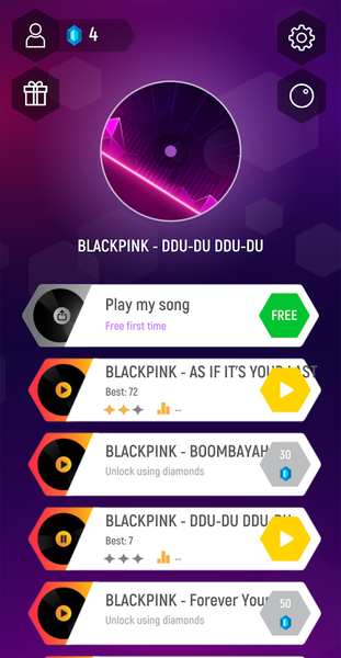 BLACKPINK Hop : Kpop Music - Gameplay image of android game