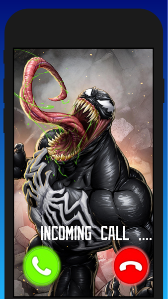 Venom Scary Video Call Prank - Superhero - Image screenshot of android app