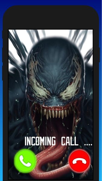 Venom Scary Video Call Prank - Superhero - Image screenshot of android app