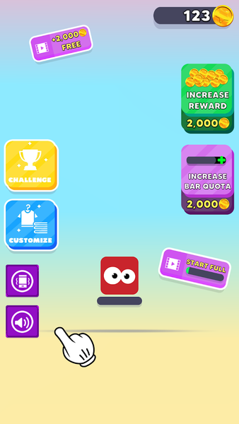 Rise & Shine - Offline Stack E - Gameplay image of android game