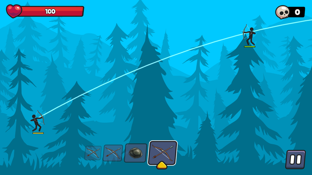 Archers Heroes Stickman's War - Gameplay image of android game