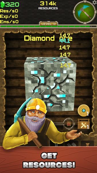 Clicker Mine Mania 2 - Idle Ty - Gameplay image of android game