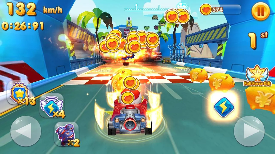 Toon Driver Rush 2020 - Gameplay image of android game