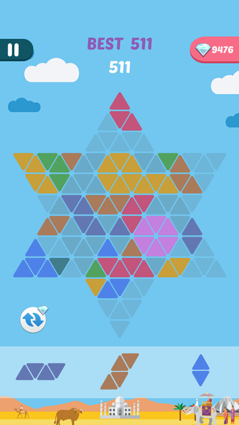 Hexagram Puzzle - عکس بازی موبایلی اندروید