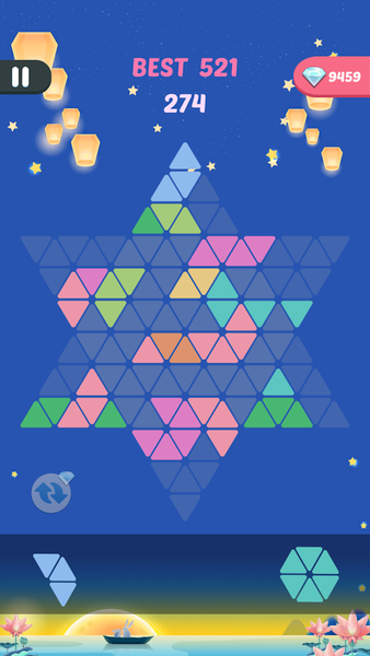 Hexagram Puzzle - عکس بازی موبایلی اندروید