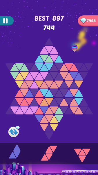 Hexagram Puzzle - عکس بازی موبایلی اندروید