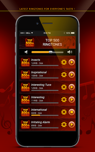 Top 500+ Ringtones - Image screenshot of android app