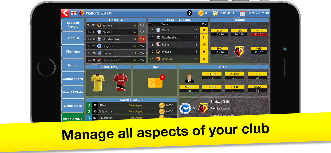 Soccer Tycoon: Football Game - Gameplay image of android game