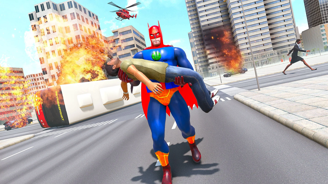 Bat SuperHero City Rescue Game - عکس بازی موبایلی اندروید