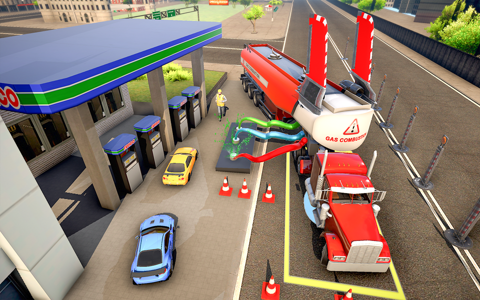 Flying Oil Tanker Truck Games - عکس برنامه موبایلی اندروید