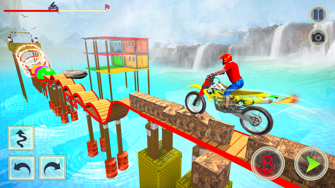 Crazy Bike Stunt - Bike Games - Gameplay image of android game