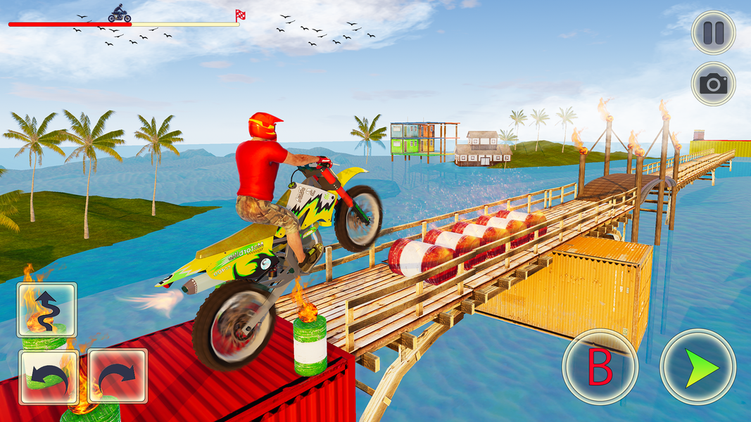 Crazy Bike Stunt - Bike Games - عکس بازی موبایلی اندروید
