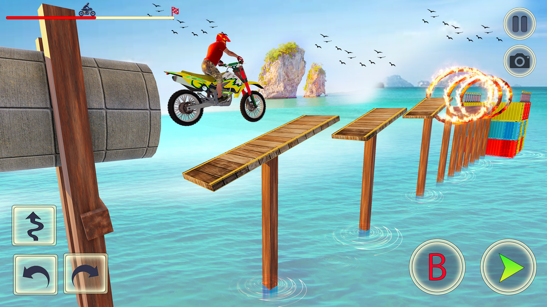 Crazy Bike Stunt - Bike Games - Gameplay image of android game