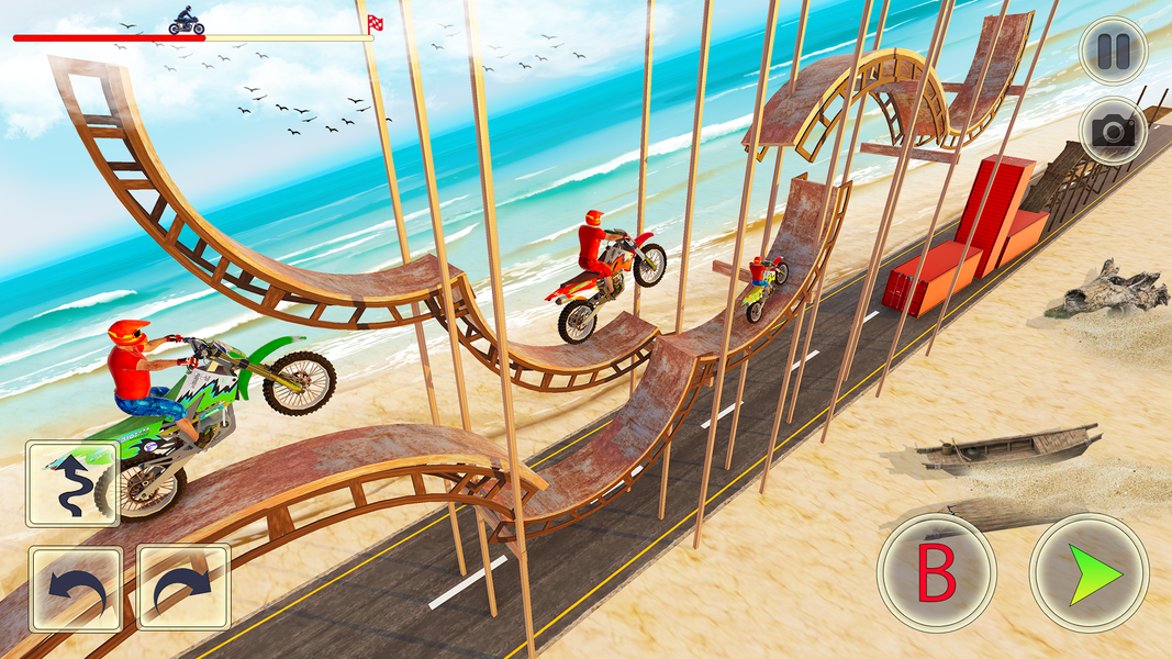 Crazy Bike Stunt - Bike Games - عکس بازی موبایلی اندروید