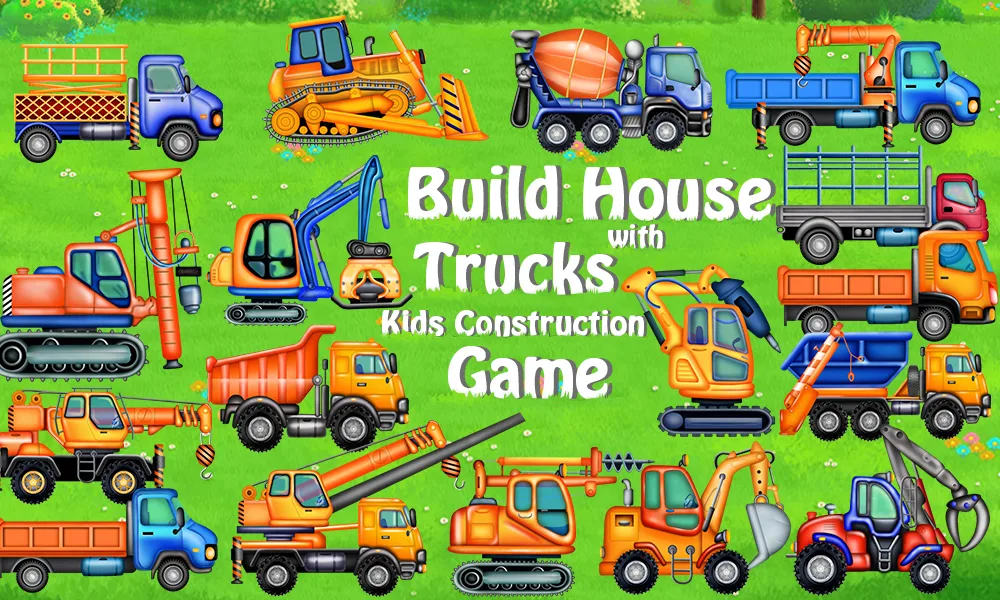 Build Town House with Trucks - Gameplay image of android game