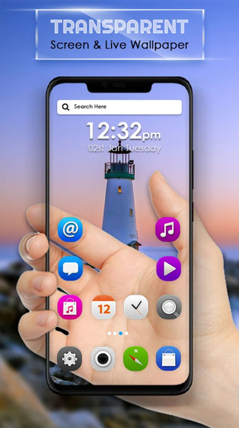 Transparent Live Wallpaper - Image screenshot of android app