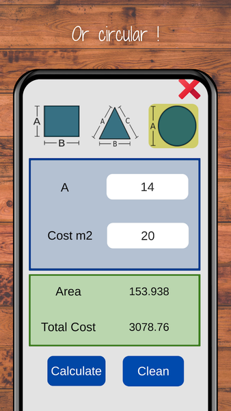 Area square yards Calculator - Image screenshot of android app