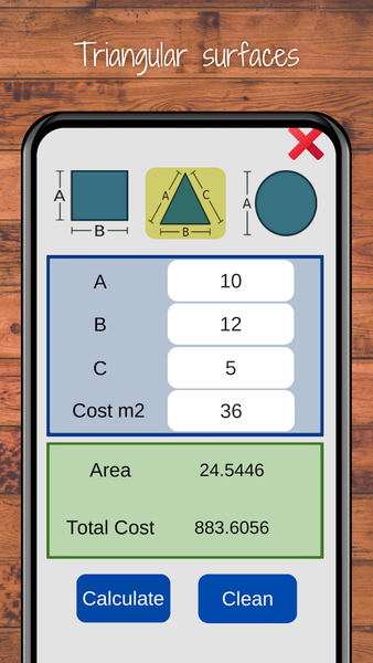 Area square yards Calculator - Image screenshot of android app