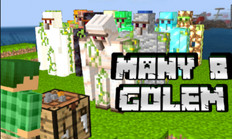 Many B Golem Mod for Minecraft - عکس برنامه موبایلی اندروید