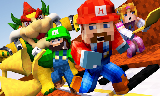 Mod Super Mario for Minecraft PE - Gameplay image of android game