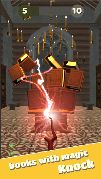 Knock Down Magic Books - Gameplay image of android game