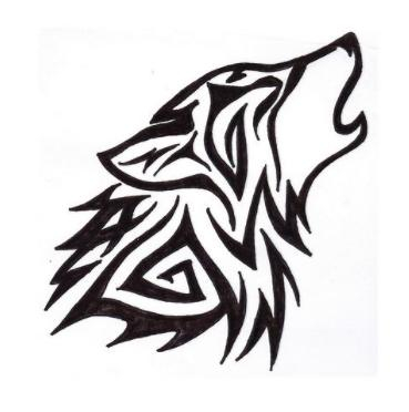wolf tribal tattoos designs arm