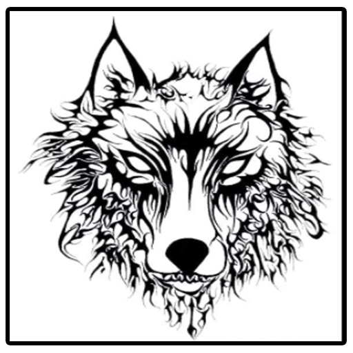 Tribal Wolf Tattoos Ideas - Image screenshot of android app
