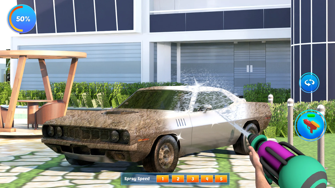 Power Washer Simulator Games - Gameplay image of android game