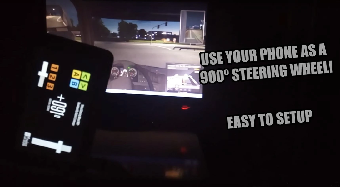 Steering Wheel for Pc 900º - Gameplay image of android game