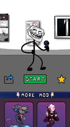 Trollface (Trollge) FNF Mod - Image screenshot of android app