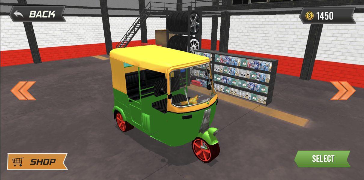 Tuk Tuk Ramp Jump Simulator - Gameplay image of android game