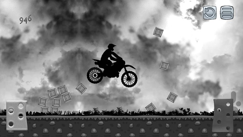 Black motorcycle - Gameplay image of android game