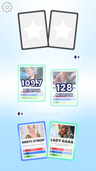 Celebrity Cards - عکس بازی موبایلی اندروید