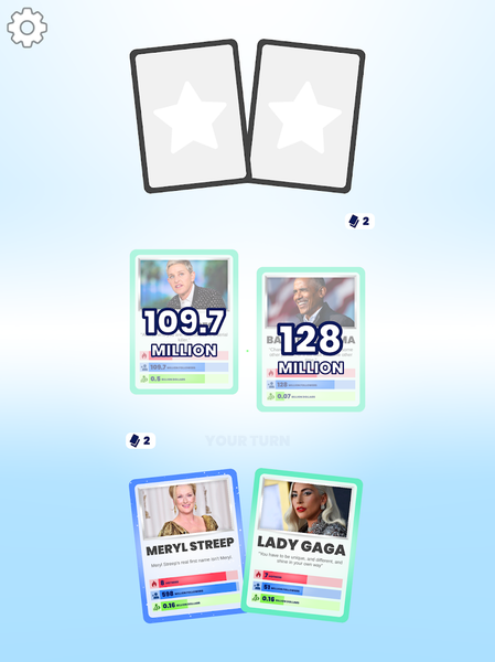 Celebrity Cards - عکس بازی موبایلی اندروید
