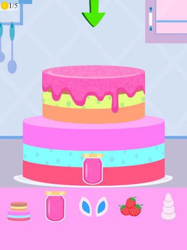 unicorn cake cooking game - Image screenshot of android app