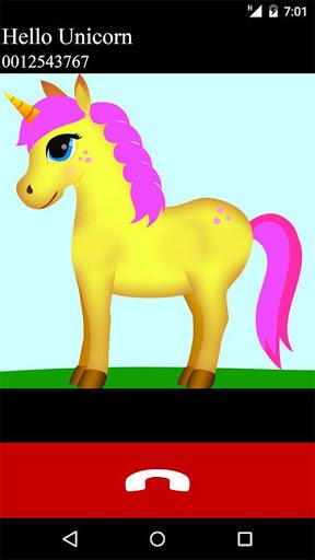 unicorn fake video call game - عکس بازی موبایلی اندروید