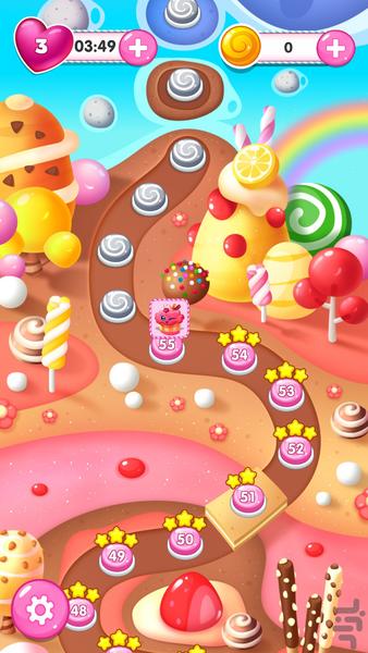 Gelato Crunch: جورچین سه تایی بستنی - Gameplay image of android game