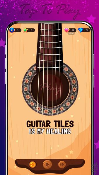 Guitar Tiles 2: کاشی های گیتار 2 - Gameplay image of android game