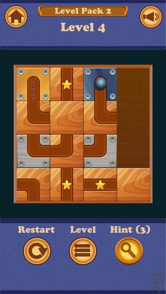 Roll A Globe: معمای چرخاندن یک کُره - Gameplay image of android game