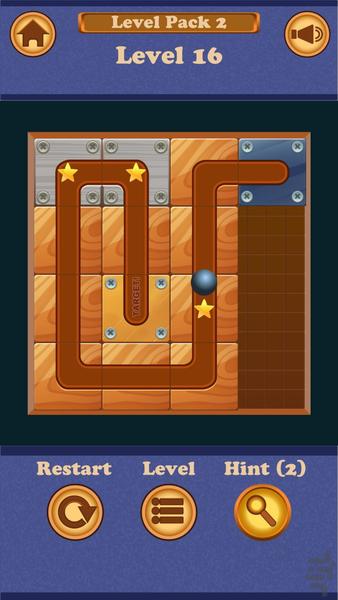 Roll A Globe: معمای چرخاندن یک کُره - Gameplay image of android game