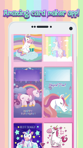 Unicorn Invitation Maker - Image screenshot of android app