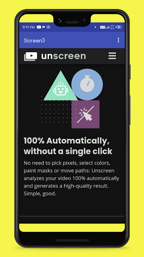Unscreen- Video Background Remover - Image screenshot of android app