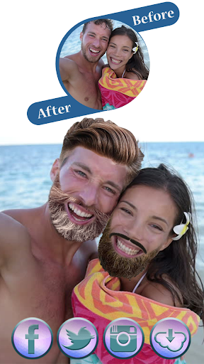 Hairstyle & Beard Salon ۳ in ۱ - عکس برنامه موبایلی اندروید