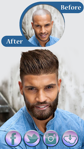 Hairstyle & Beard Salon ۳ in ۱ - عکس برنامه موبایلی اندروید
