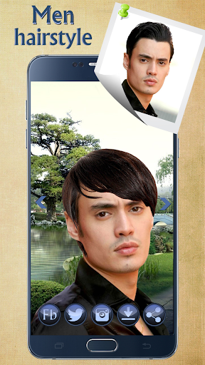 Man Hairstyle Cam Photo Booth - عکس برنامه موبایلی اندروید