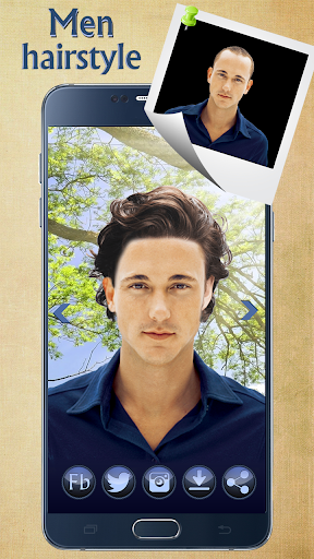 Man Hairstyle Cam Photo Booth - عکس برنامه موبایلی اندروید