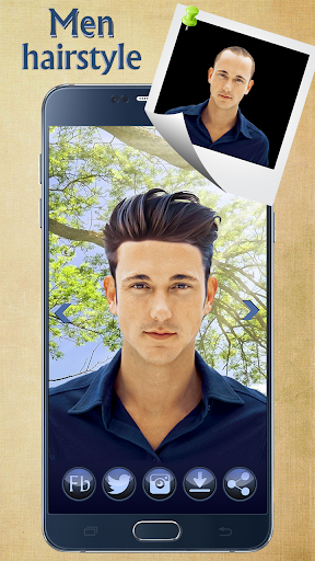 Man Hairstyle Cam Photo Booth - عکس برنامه موبایلی اندروید