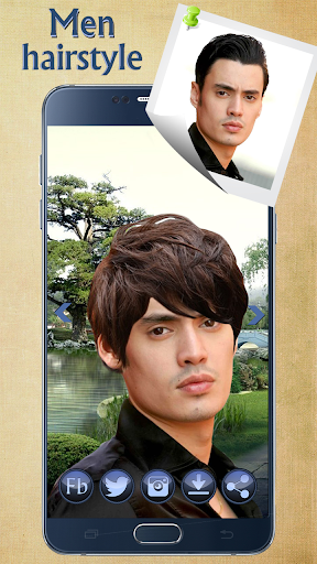 Man Hairstyle Cam Photo Booth - عکس برنامه موبایلی اندروید
